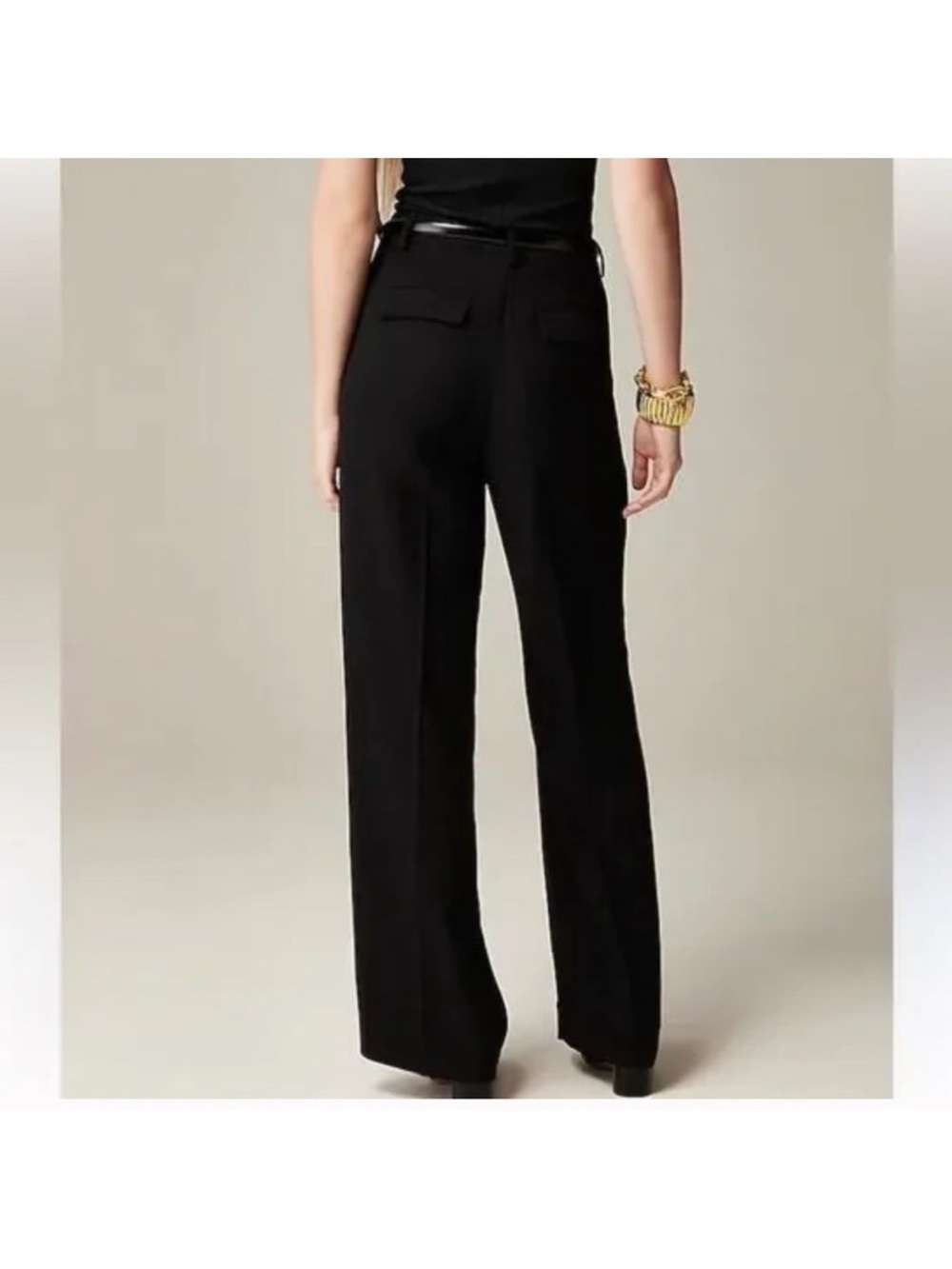 NWT J.Crew | Wide-leg pants in four-season stretch | Black | Various - Picture 2 of 12
